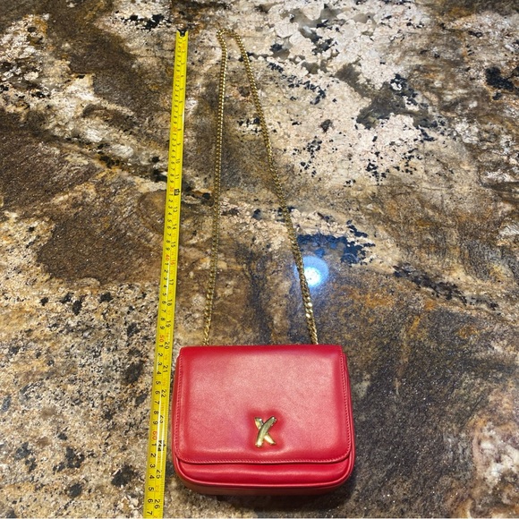 Vintage Paloma Picasso Scarlet Crossbody Bag with Gold Accent - Picture 9 of 10